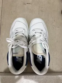 New Balance トレーニングシューズ 23.5cm ホワイト/ネイビー
