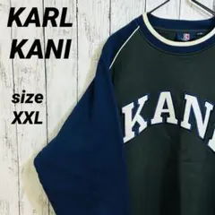 KARL KANI カールカナイラグランスリーブ トレーナー スウェット XXL
