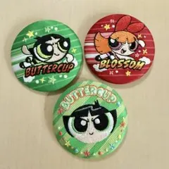 パワパフガールズ　刺繍缶バッジ
