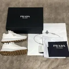 新品　PRADA プラダ　レザー　シューズ　スニーカー　Prax 01