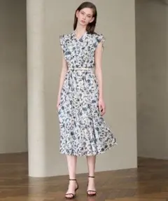 橋本環奈着用・人気カラー】リリーブラウン ペプラムジャガード