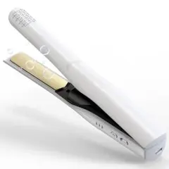 コードレスヘアアイロン 温度調整 誤起動防止ロック マイナスイオン搭載 小型