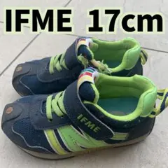 IFME スニーカー 17cm ネイビー/グリーン(イフミー)