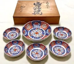 伊万里色絵鉢 1客 古伊万里 伊万里 中鉢 色絵 金襴手 江戸期 蔵出し 1客 古伊万里