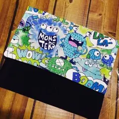 ハンドメイド♡移動ポケット♡ブルーモンスター