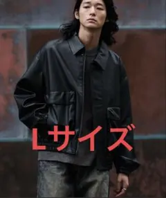 ARTIFICIAL GRAIN SHORT BLOUSON ブラックL