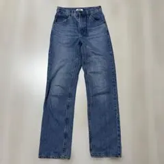 ユニクロU レギュラーフィットストレート ハイライズジーンズ サイズ22