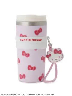 【新品未開封】サンリオハウス　ハローキティ リボンステンレスタンブラー　ピンク