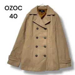 オゾック　ワールド　チェスターコート　ベージュ　４０　長袖　ベルト　アウター　●