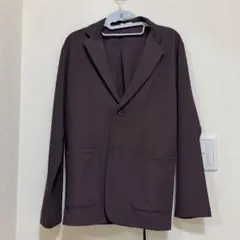 GU テーラードジャケット・パンツセット S ダークブラウン