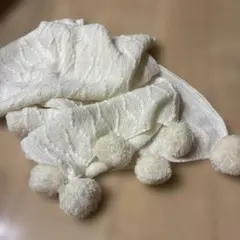 カシミヤマフラー ホワイト