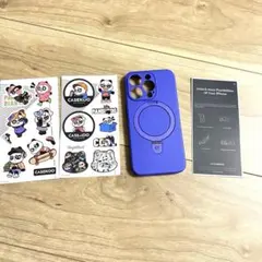 iPhone15Pro用ケース マグネット対応 iPhoneケース ブルー