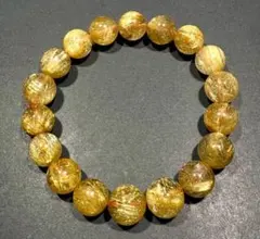 ⭐️高級品 タイガー タイチン ルチル ブレス 開運福徳宝珠⑤！極美 
