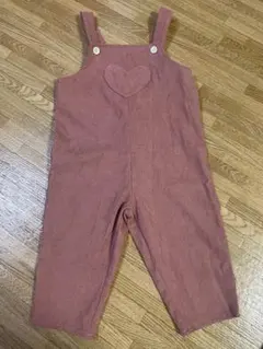 SHEIN ハートパッチ ベビー オーバーオール ジャンプスーツ