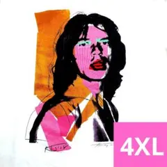 新品　4XL　Tシャツ　ミックジャガー　アンディウォーホル　MoMA　U01