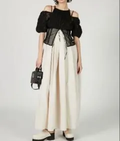 美品PRANK PROJECT　Cup in Cami Dress　Sアイボリー