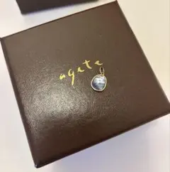 リパッティ】大粒ブリオレットドロップカット水晶 ネックレス60+5cm 