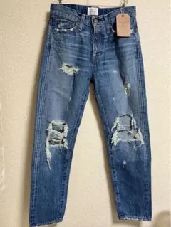 新品　アングリッド/Ungrid ダメージ加工ブルーデニム　24インチ　タグ付