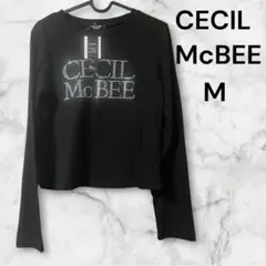 新品タグ付きCECIL McBEE セシルマクビー 長袖 カットソー 黒 Mのサムネイル