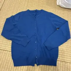 クルーネック カーディガン ブルー Mのサムネイル