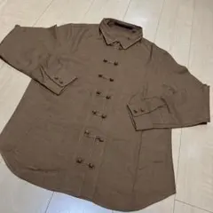タグなし新品　マドモアゼルノンノンパパス　長袖シャツ　ブラウス　毛50 綿50のサムネイル