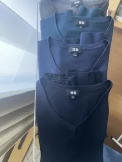 Vネック長袖ニット セーター XL 4色セット