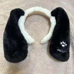 スヌーピー 耳あて・イヤーマフ 黒と白