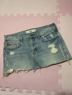 Hollister ダメージ加工ミニスカート 26