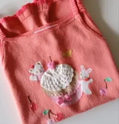 Familiaカップケーキ刺繍サマーニット12０センチ