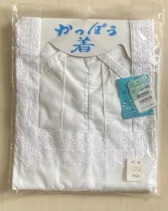和装用 割烹着 白 レース付き M〜L 未使用保管品