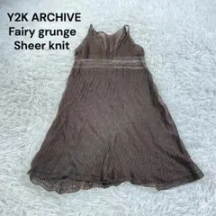 Y2K Archive Sheer Lame Knit Cami 38のサムネイル