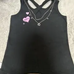 平成女児♪メゾピアノ　バックスタイルがとても可愛いタンクトップ！