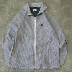 Kinloch キンロック ストライプ ジップジャケット ブルゾン 刺繍ロゴ M