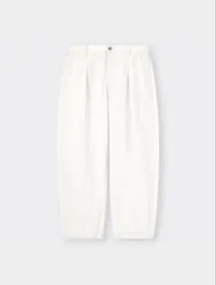 GU デニムカーブタックパンツ M