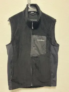 mont-bell フリース ベスト 黒