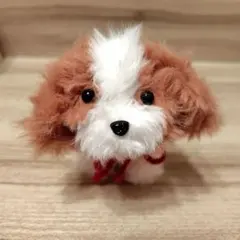キャバリア　ブレンハイム　犬　ぬいぐるみ　モールアート