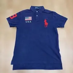 Polo by Ralph Lauren ポロシャツ USA 星条旗 ネイビーのサムネイル