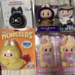 新品未開封正規品 POPMART LABUBU ぬいぐるみ 6点セット　おまけ付
