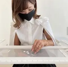 新品未使用　シーニュ cygne スカラップケープSophie++ cygne sophie スカラップケープ