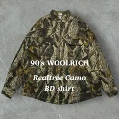 WOOLRICH ウールリッチ 90s リアルツリーカモ BDシャツ