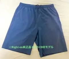 Right-onライトオン純正品ハーフパンツ PLUS ONE ブルー