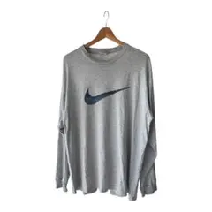 90s NIKE グレー 長袖カットソー フェード加工 希少 ヴィンテージ