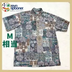 レインスプーナー reynspooner ビキニタグ 総柄 アロハ シャツXL
