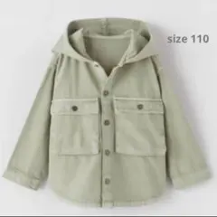 ZARA フーテッドデニムシャツジャケット