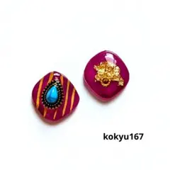 167 ハンドメイドピアス イヤリング レジン デザインプラ板 S - メルカリ