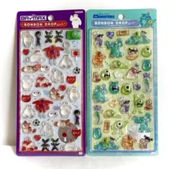 ボンボンドロップシール　モンスターズインク　ベイマックス　サンスター文具
