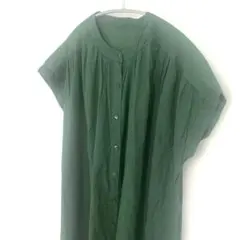 ワンピース 綿100% ジレ ベスト トップス はおり 前開き