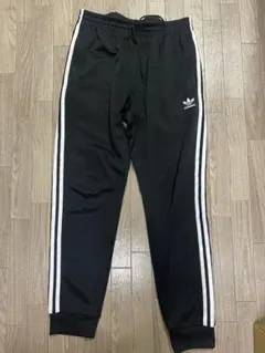 adidas 3本ライン ブラック トレーニングパンツ