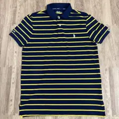 値下げ！RLX RALPH LAUREN ポロシャツ M ネイビー/イエロー