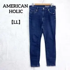 AMERICAN HOLIC 【LL】デニムブルー ストレッチパンツ LLのサムネイル